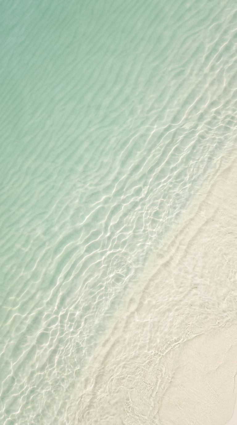 Clear shallow sea water